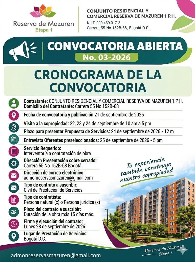 CONVOCATORIA INTERVENTORIA